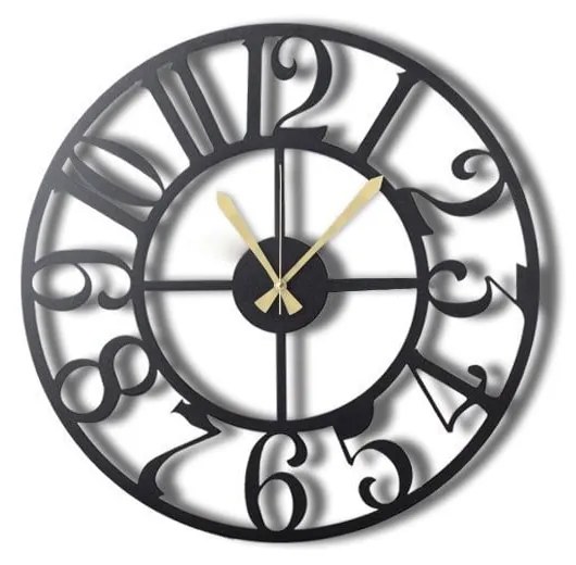 Kovové nástenné hodiny The Old Times, 50 × 50 cm