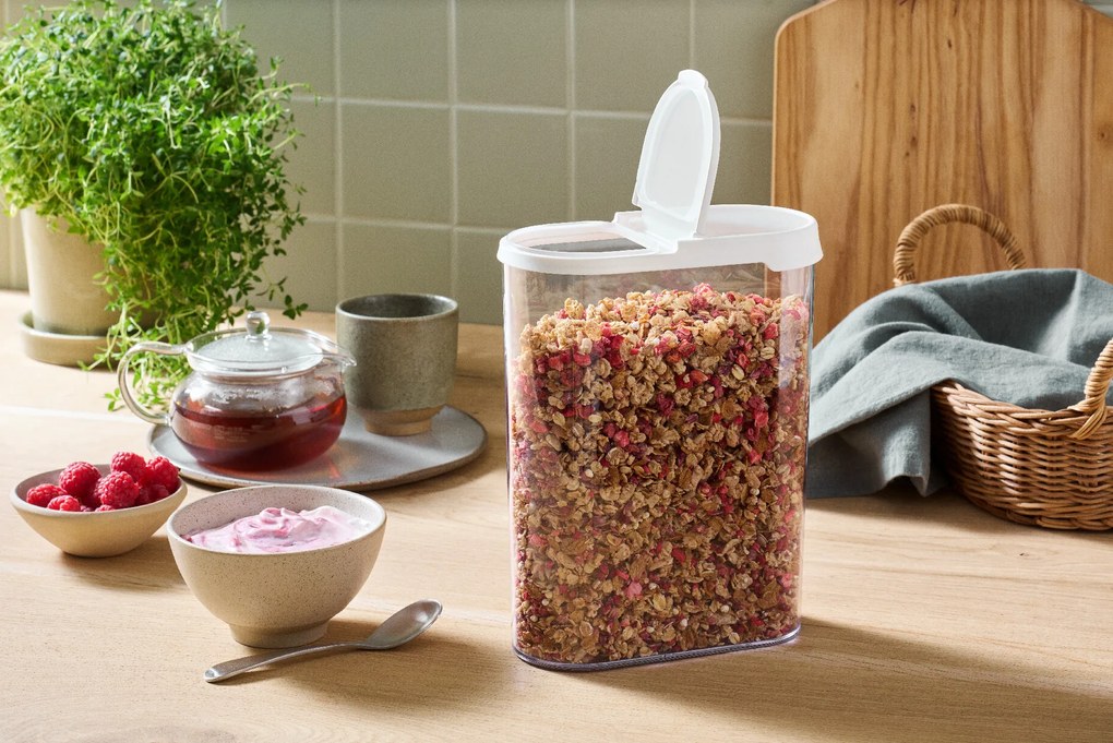 SMARTSTORE Dóza na potraviny s dávkovacím viečkom, FLIP - 2,4l