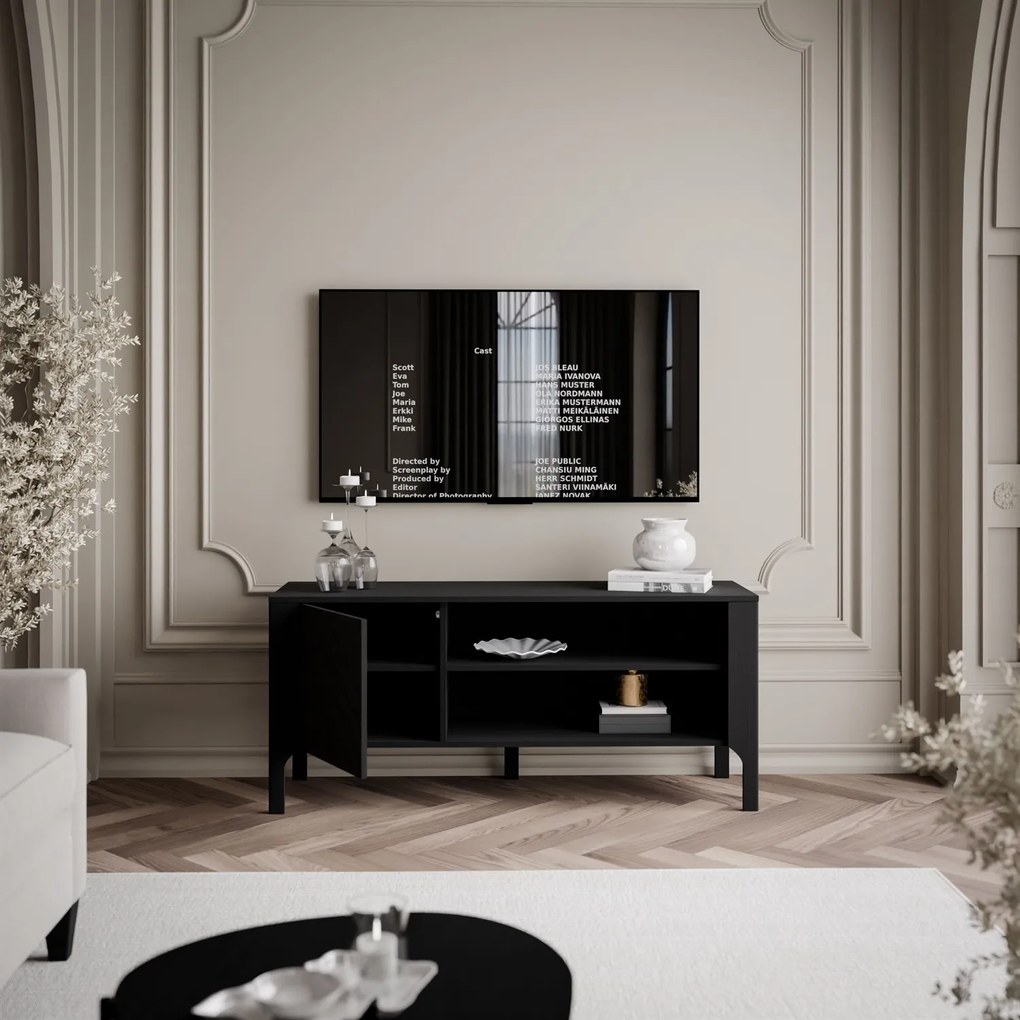 TV skrinka SIENA 135cm čierna