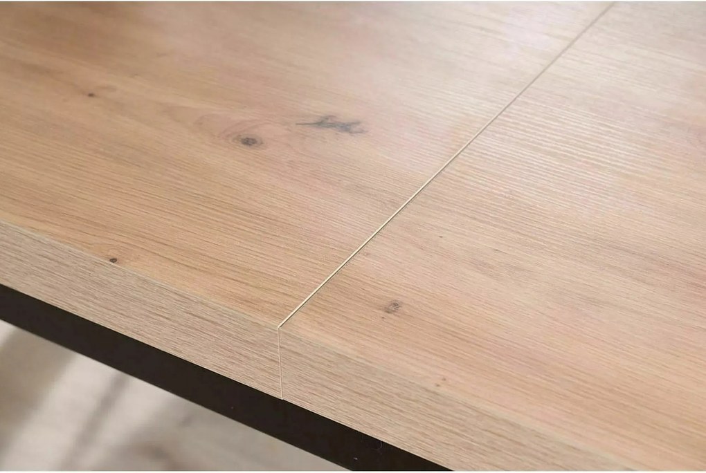 Jedálenský rozkladací stôl Presto 140/218 cm dub Artisan/čierny