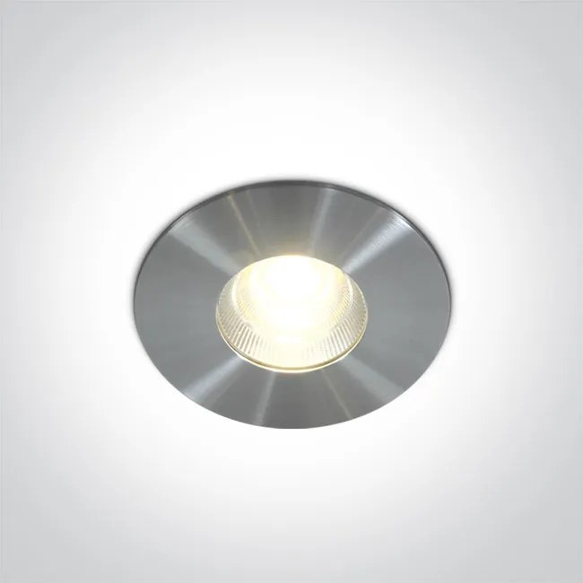 1-LIGHT 10113P/AL/W Zápustné svietidlo, LED, 15W, 1000lm, 3000K, 50°, IP54, 230V, hliník