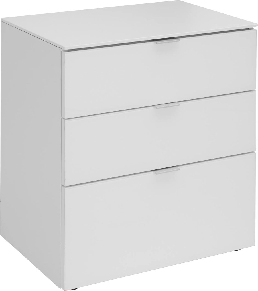 XXXLutz NOČNÝ STOLÍK, biela, 58/62.5/40 cm Moderano - Spálňové sety - 000531013701