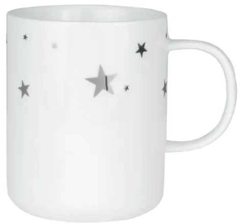Räder Biely porcelánový hrnček SILVERSTAR