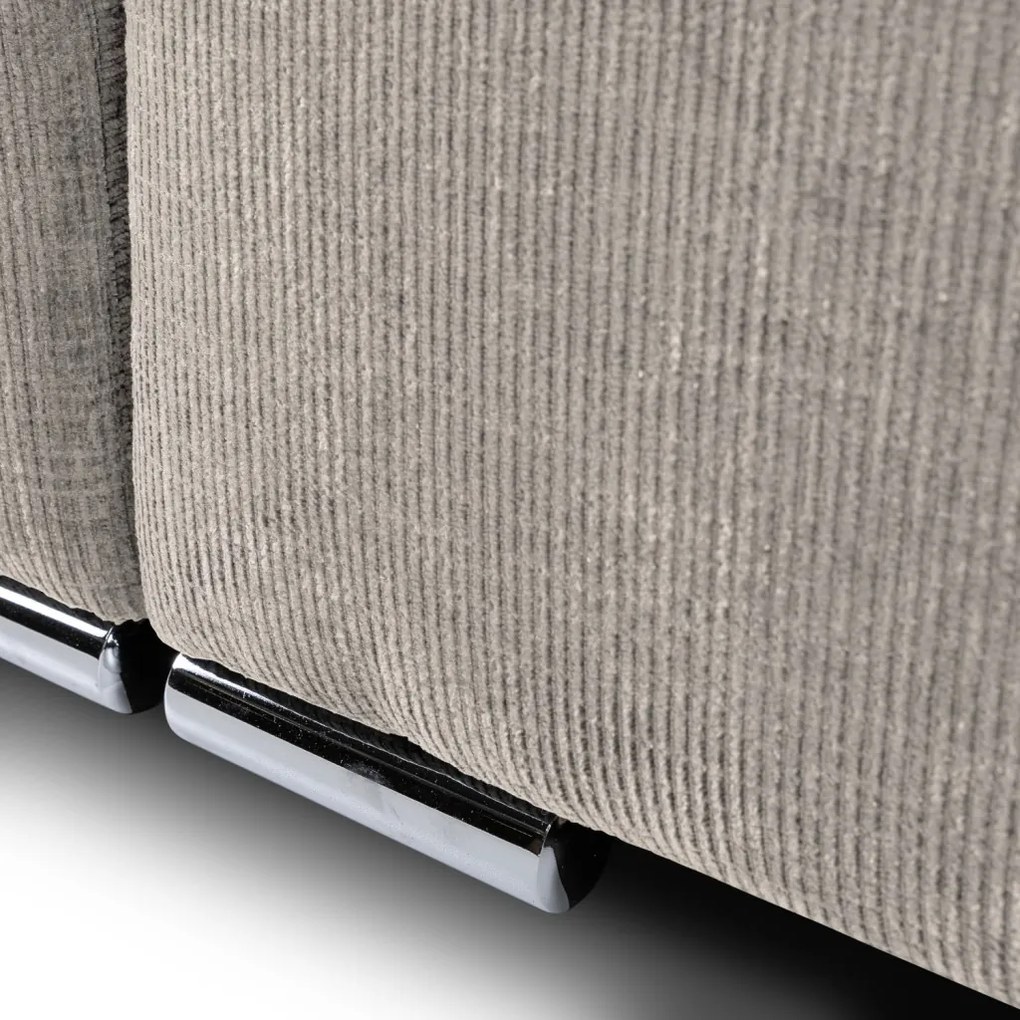 Rozkladacia pohovka Anafi, šedo-béžová látka