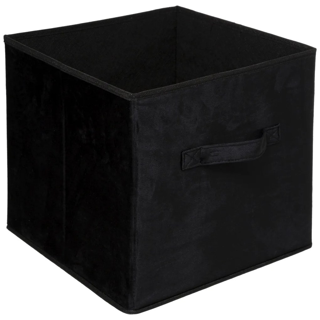 Úložný box Soft, 31x31x31 cm, čierna
