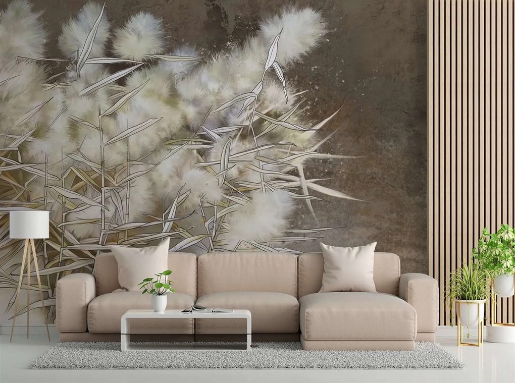 Gario Fototapeta Pampas grass, boho Materiál: Vliesová, Rozmery: 200 x 140 cm