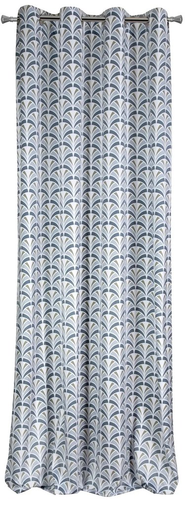 ZATEMŇOVACÍ ZÁVES NA KRÚŽKOCH ABEL 140X250 CM VZOROVANÁ