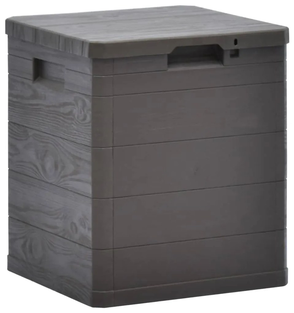 vidaXL Záhradný úložný box hnedý 90 l
