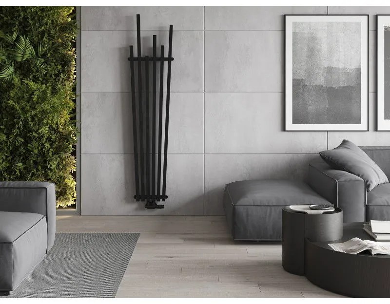 Mexen Omaha, vykurovacie teleso 1800 x 420 mm, 655 W, čierna, W208-1800-420-00-70