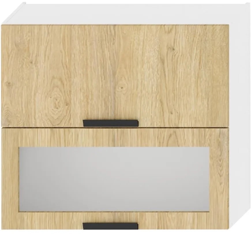 Kuchynská skrinka Denis w80grf/2 sd dub london/biela