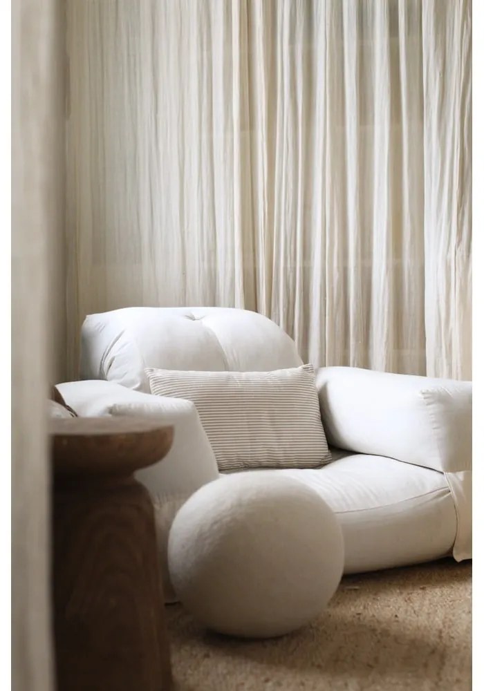 Rozkladacie kreslo s ľanovým poťahom Karup Design Hippo Linen