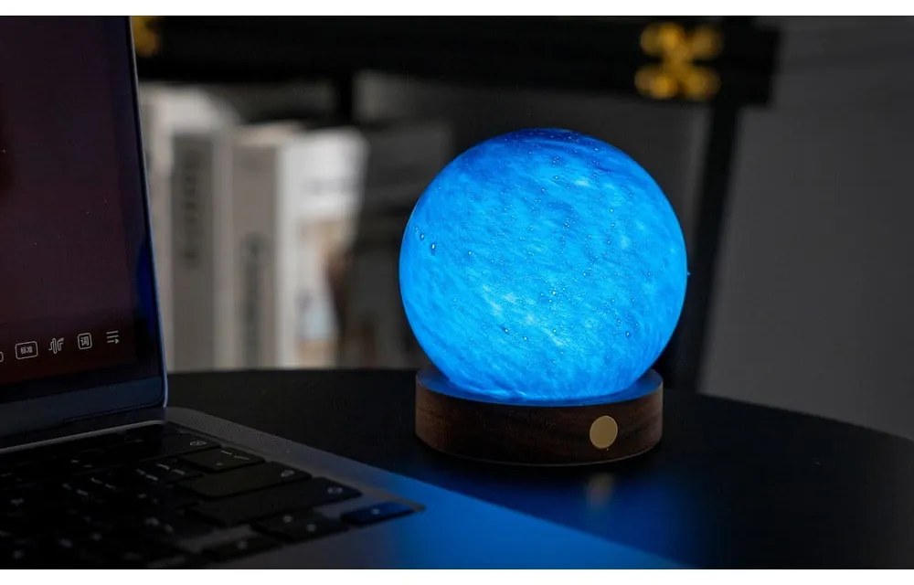 Tmavo prírodná svetelná dekorácia na USB ø 8 cm Galaxy Breeze – Gingko