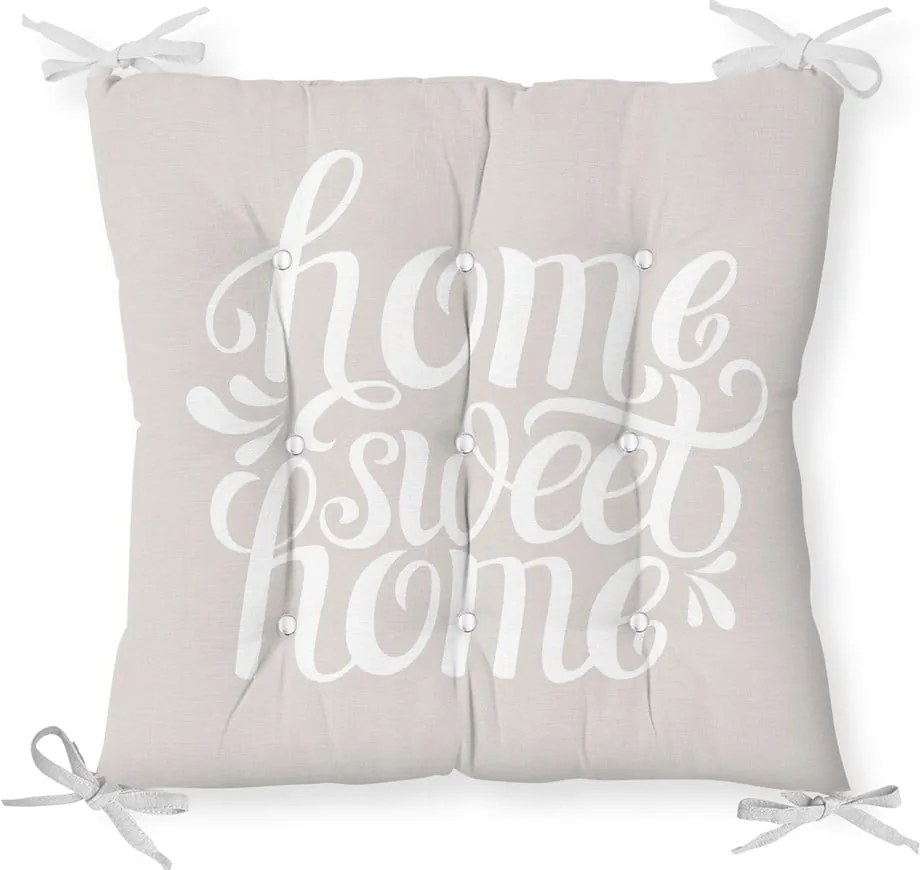 Sedák s prímesou bavlny Minimalist Cushion Covers Home Sweet Home, 36 x 36 cm