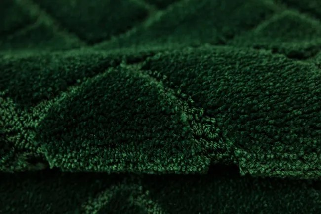 Kúpeľňový koberček Lotus fľaškovo zelený, tehla