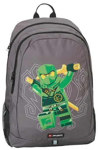 Lego Školská taška s príslušenstvom, 3-dielna súprava (Ninjago, zelená)  (100376255)
