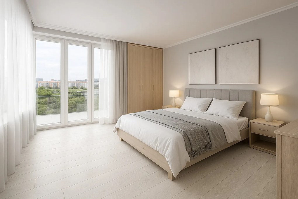 PVC podlaha - lino Polo 2117, na mieru, šíře 3m,4m, biela, pena, detská izba, Beaulieu International Group