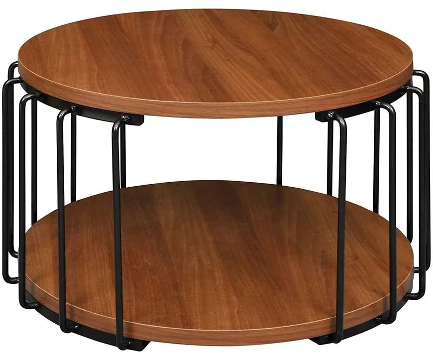 Konferenčný stolík Arwen-II 65x40 Orech/kov