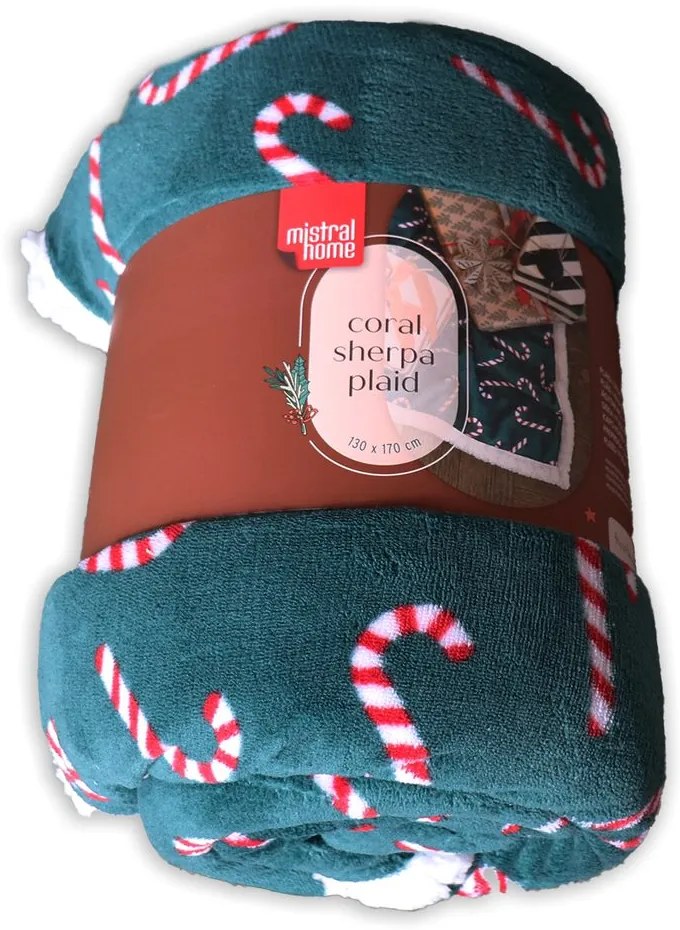 Mistral home Pled Mistral Home baranček Candy Cane 130x170 cm