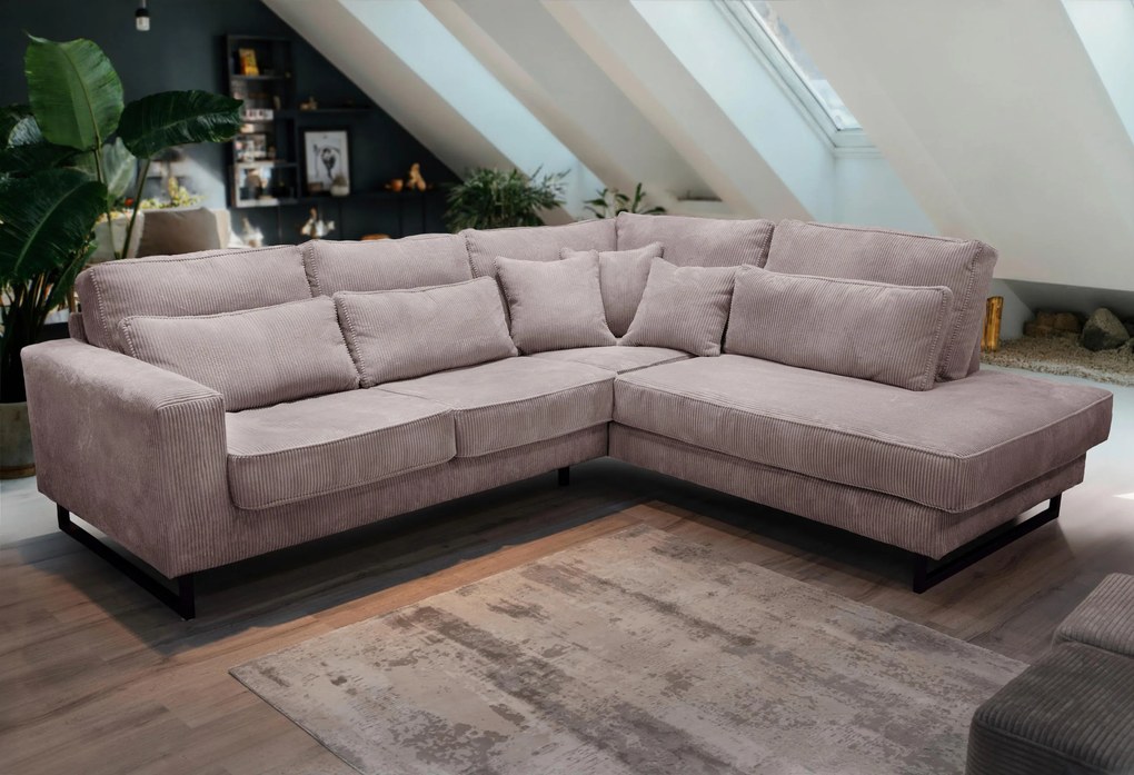 XXXLutz ROHOVÁ SEDAČKA, textil, kompozitné drevo, cappuccino MID.YOU - Sedačky - 000694010002