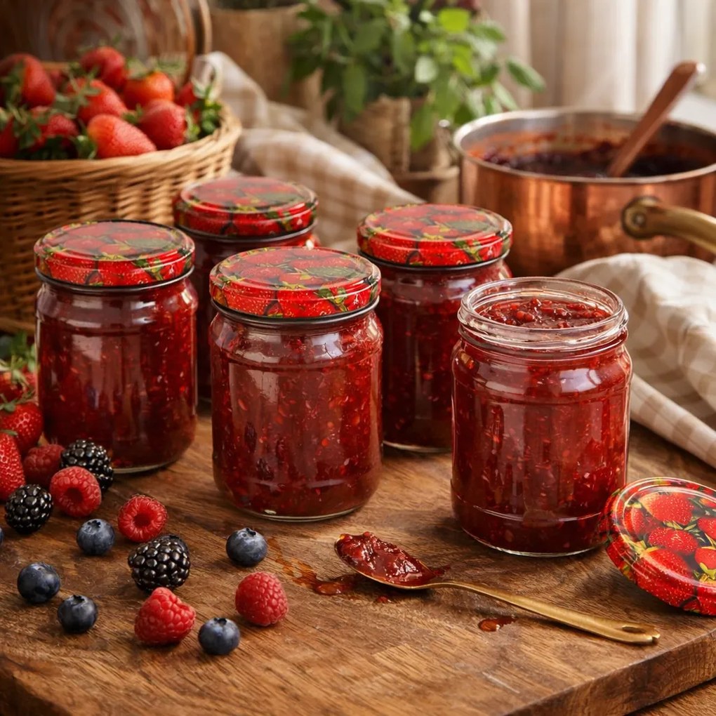 Browin 11252 sada zaváracích pohárov s viečkom Twist 500 ml, 6 ks