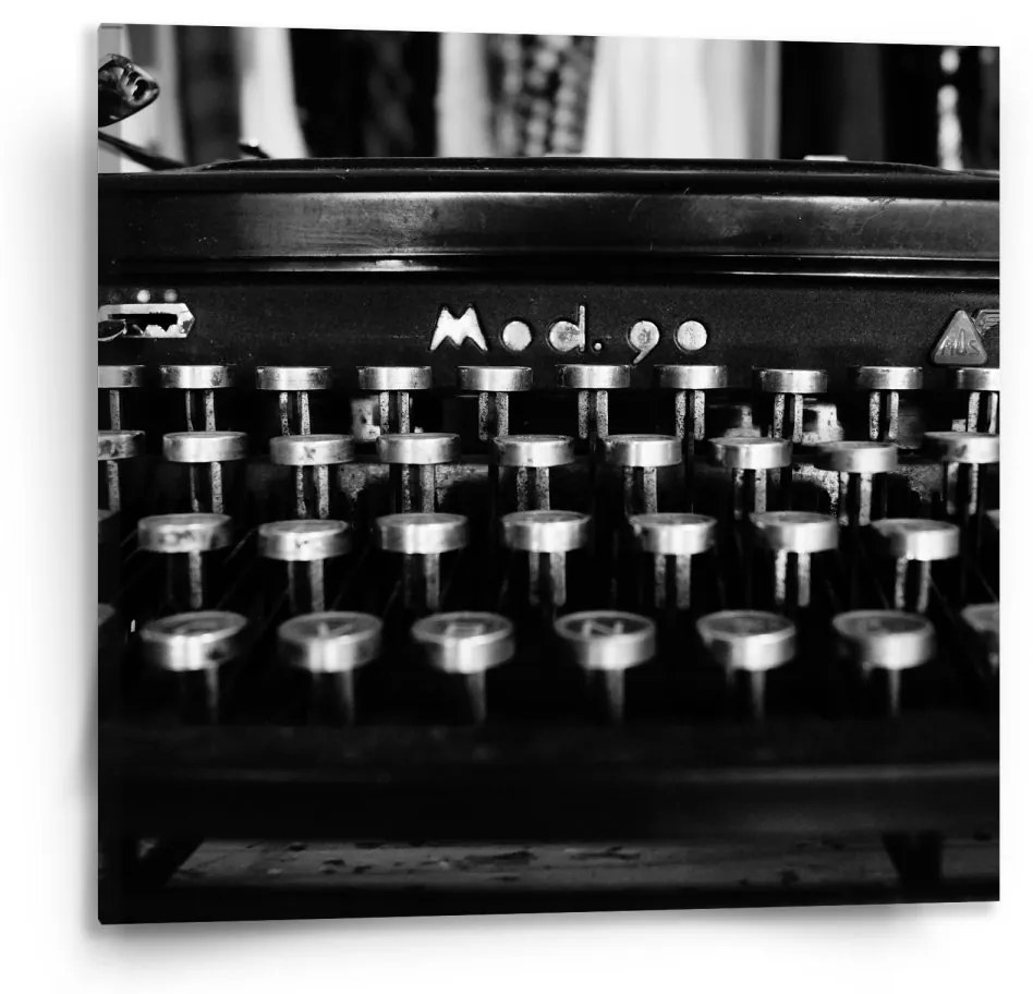 Sablio Obraz Písací stroj - 110x110 cm