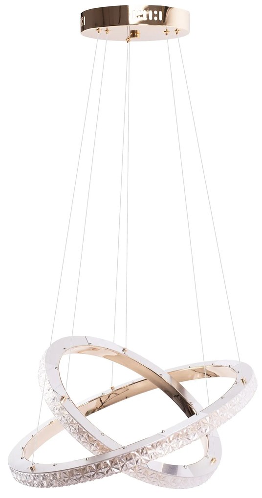 Toolight Toolight, LED stropné osvetlenie 59cm, 60W, 4000K, 5000lm, MS011-CP, ružové zlato, OSW-09623