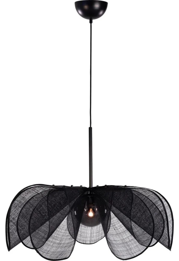 Markslöjd 108662 - Luster na lanku STYRKA 1xE27/40W/230V pr. 75 cm čierna