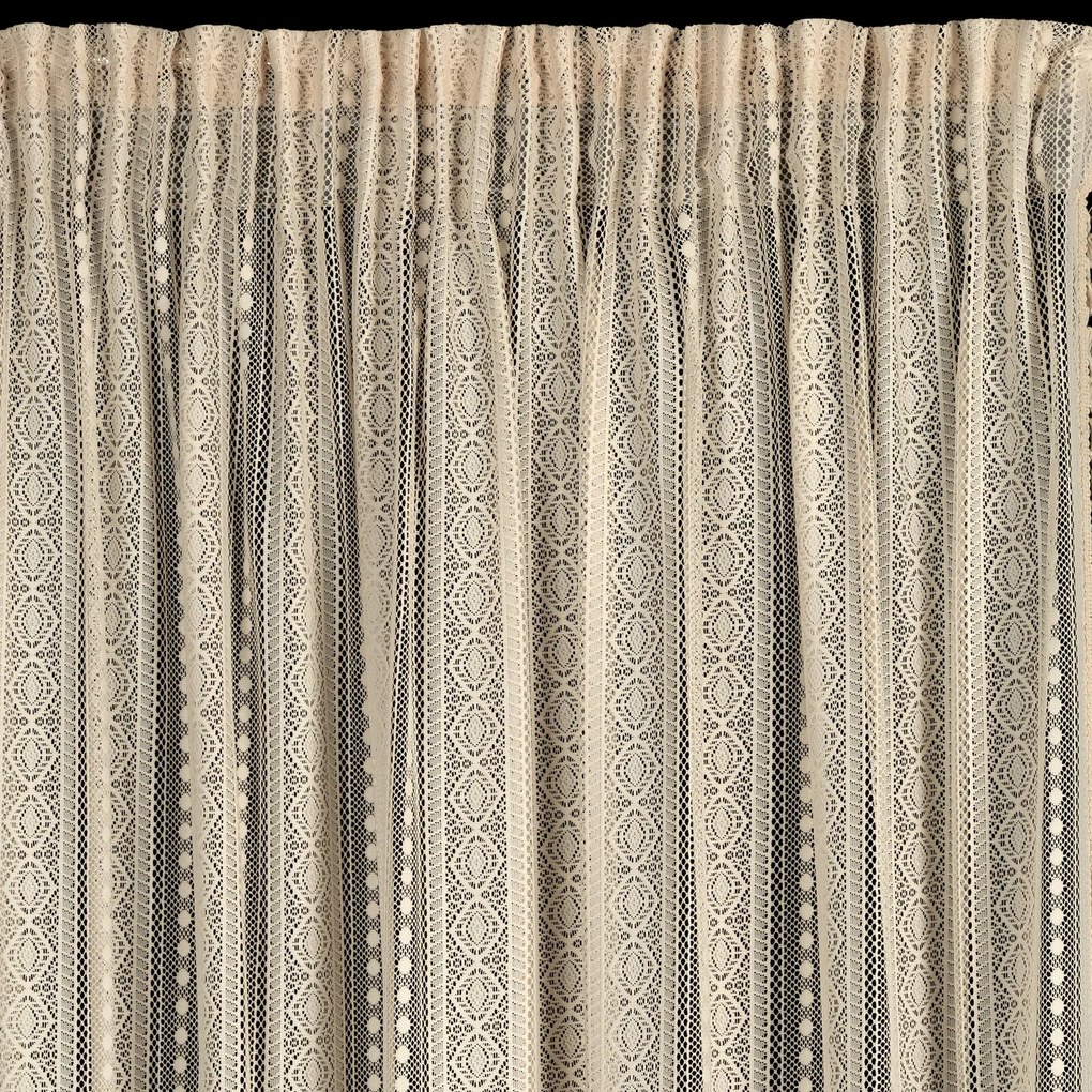 ZÁVES NA PÁSKE ADORA 140X270 CM KRÉMOVÁ