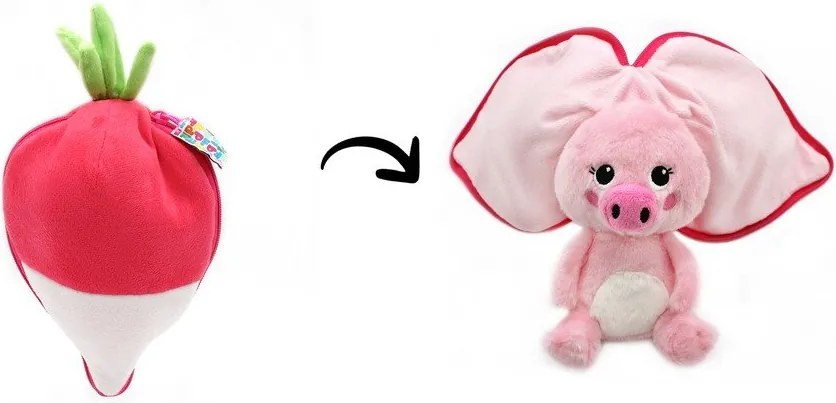 Plyšová hračka Flipetz 2in1 Piglet – Les Deglingos