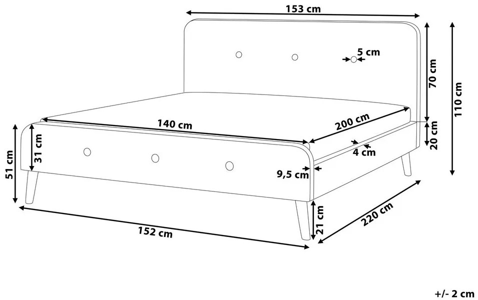 Manželská posteľ 140 cm ROME (s roštom) (tmavosivá). Vlastná spoľahlivá doprava až k Vám domov. 1007460