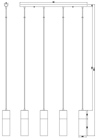GLOBO 21000-4HN - Luster na lanku ANNIKA 4xE27/25W/230V chróm