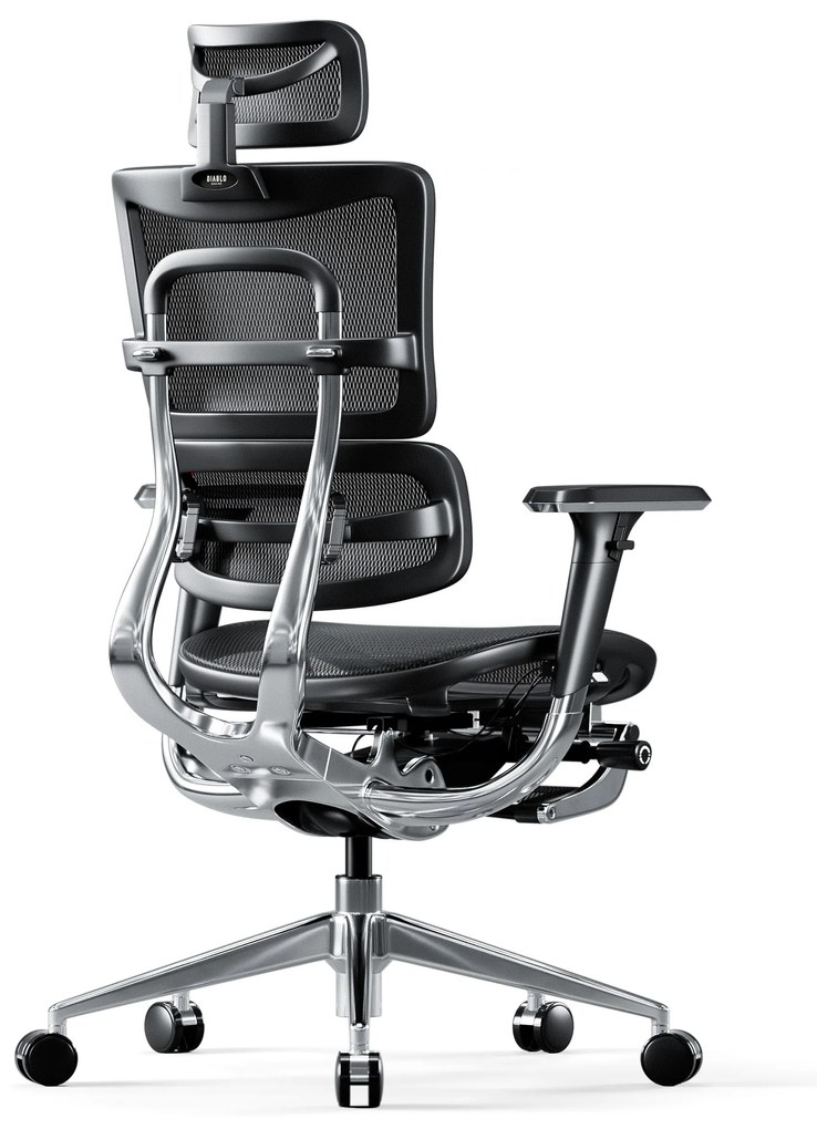Kancelárska ergonomická stolička Diablo V-Master, čierna