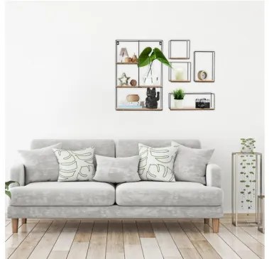 Sada 5 závesných poličiek LOFT Industrial