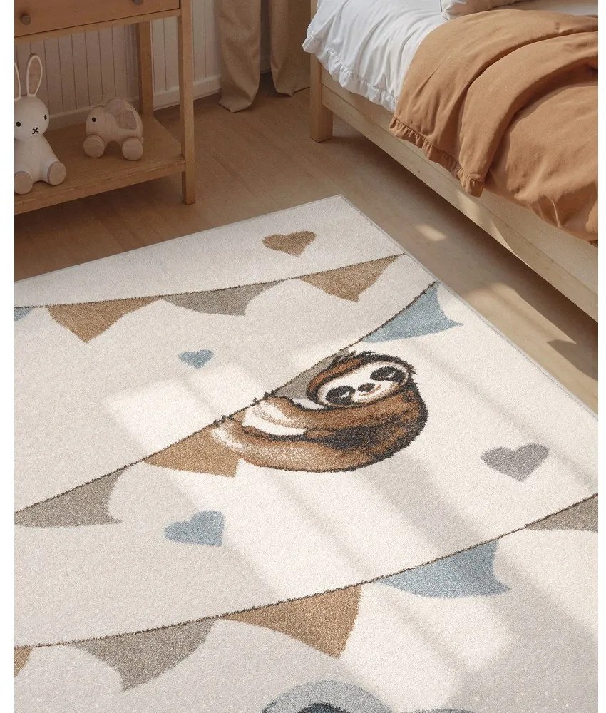 Krémový detský koberec 160x230 cm Walk like an Elephant Rainbow Party – Villeroy&amp;Boch