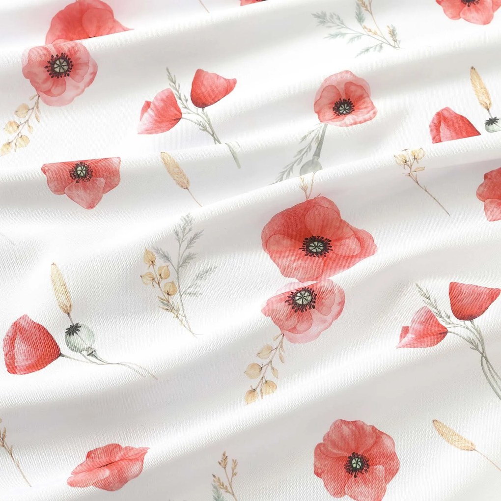 Goldea teflónová látka na obrusy - vlčie maky 160 cm