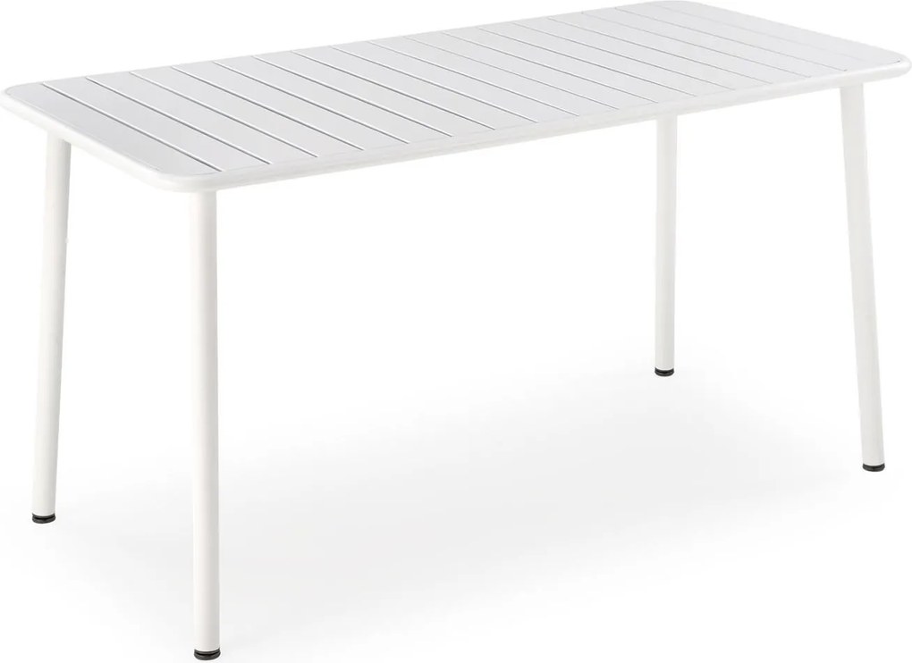 Kovový záhradný stôl Bosco 140 cm biely