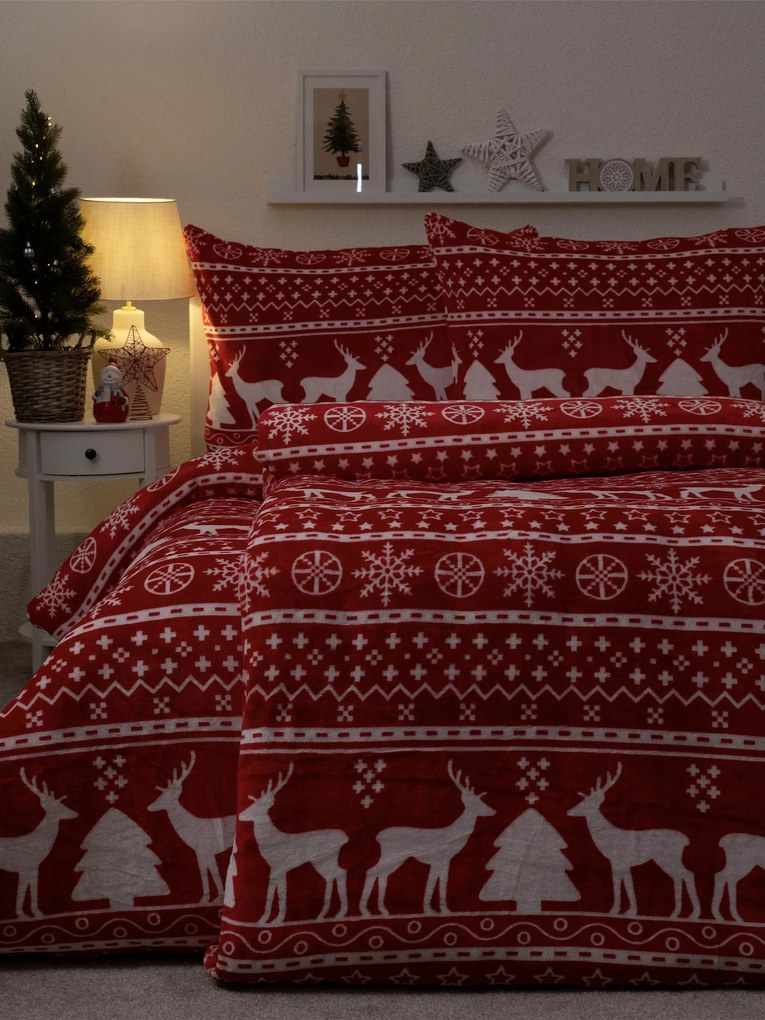 Obliečky mikroplyš Exclusive – Jelene červené