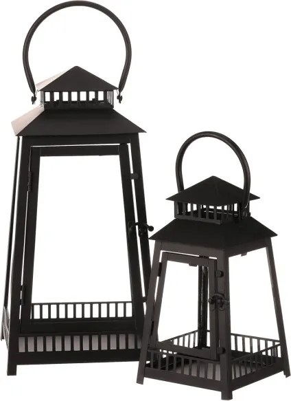 Set dvoch lampášov čierny LUC307 (2 ks)