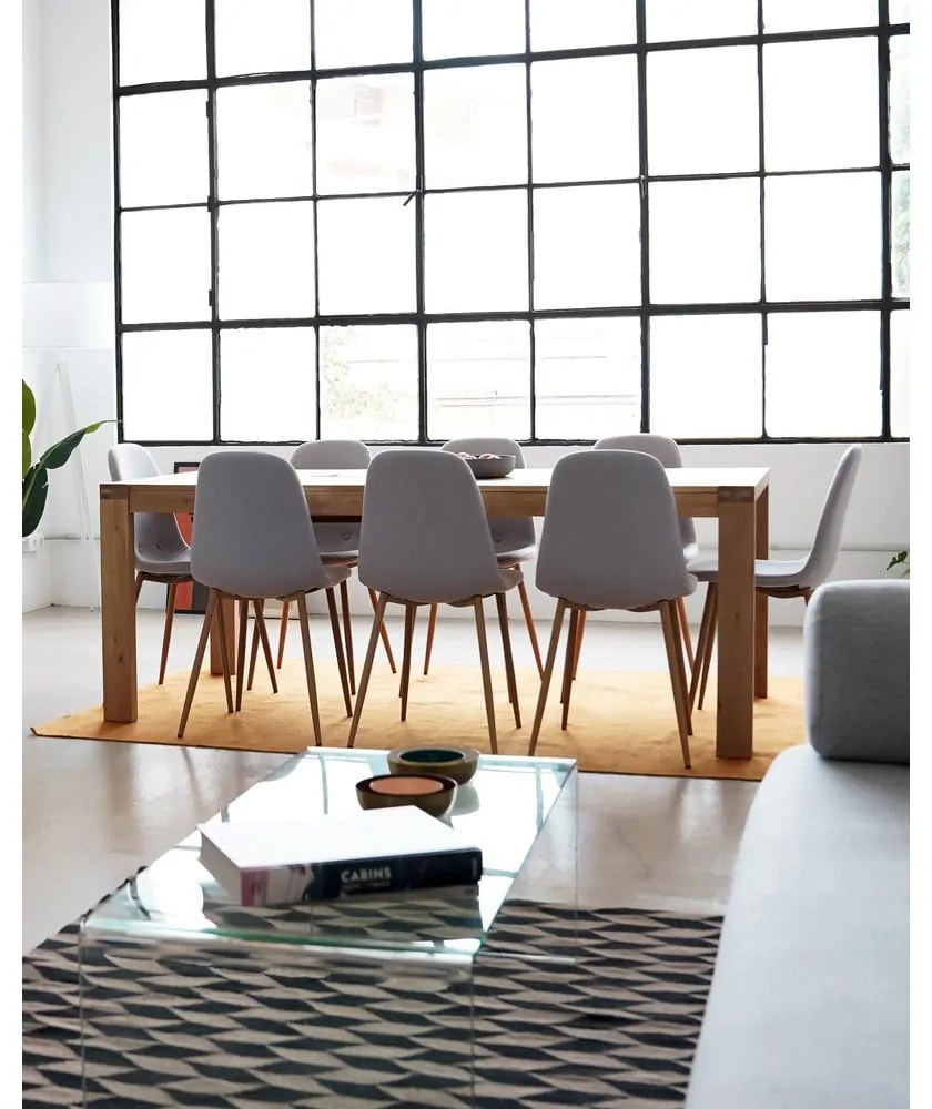 Dubový rozkladací jedálenský stôl Kave Home Vivy, 180 x 90 cm