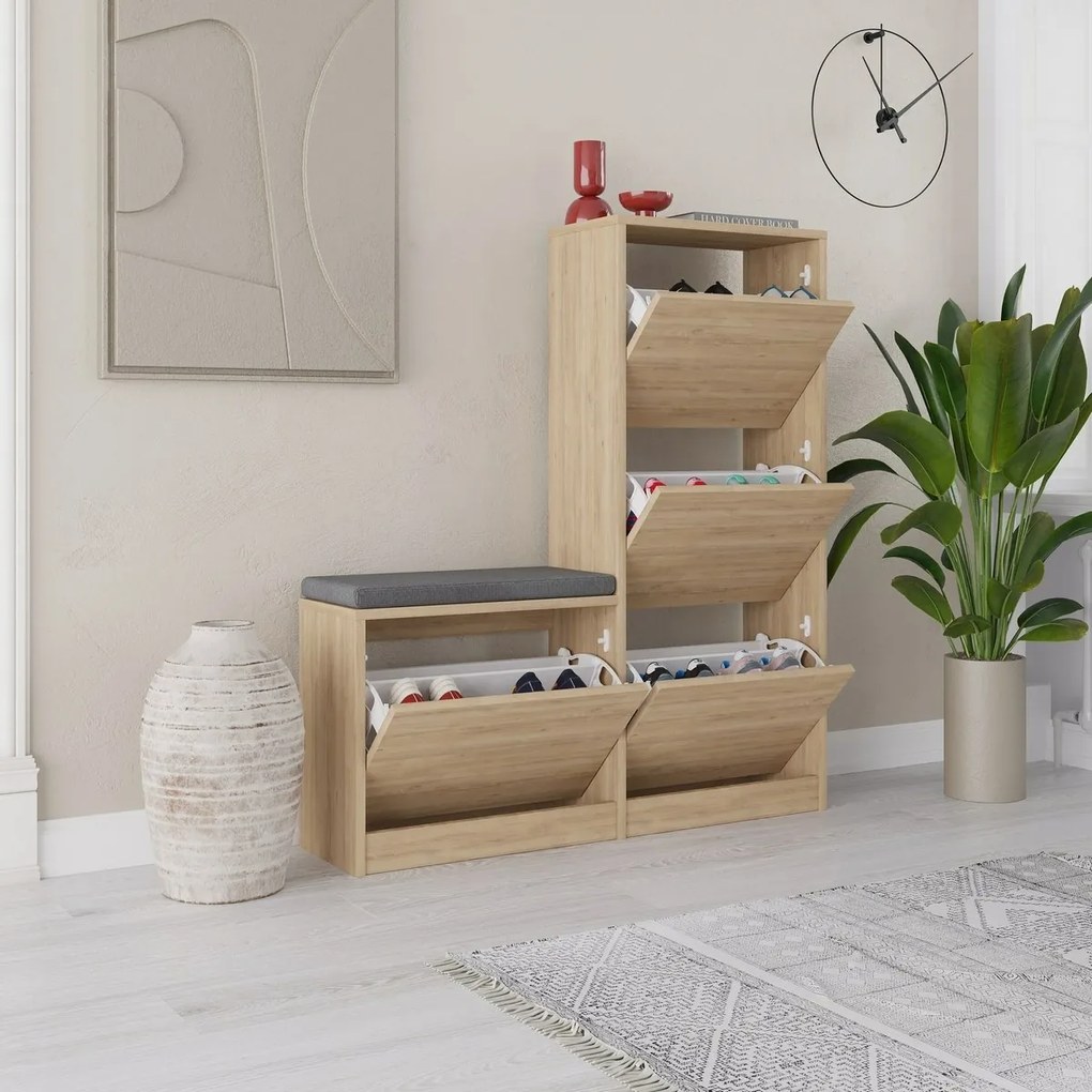 Skrinka na topánky Dude Oak