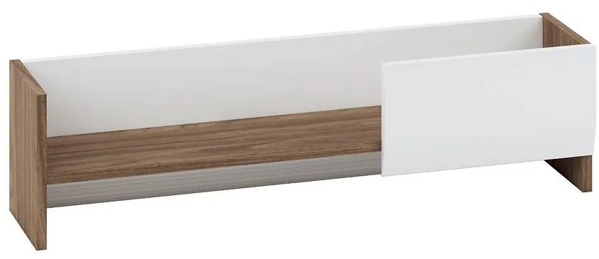 Polička dallas 12 orech/biely lesk/biely