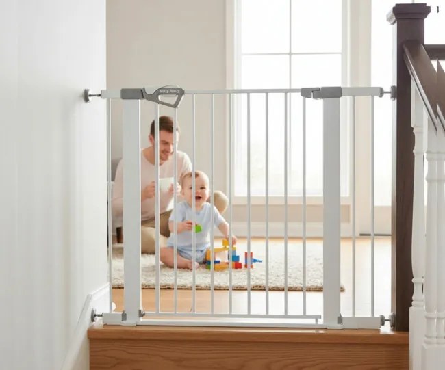 Bezpečnostná zábrana GUARDY 104 s rozšírením, biela