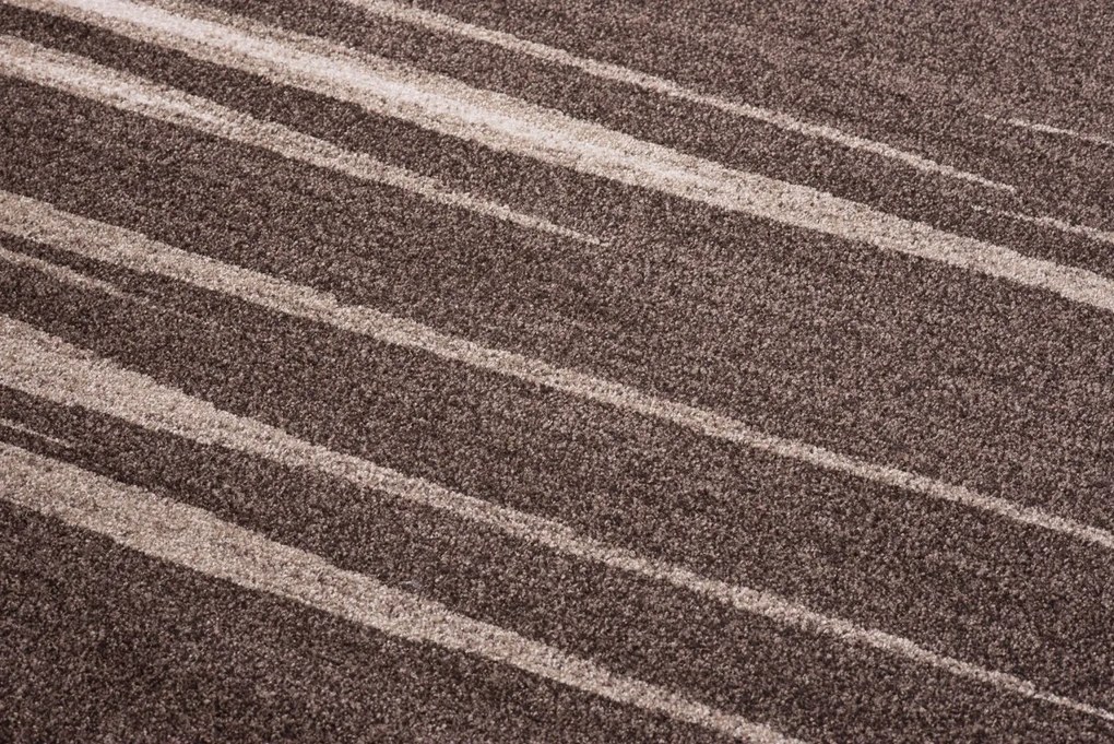 TA Koberec 3436A TMAVOHNEDÉ SARI KOLESO 3UX Rozmer: 150x150 cm