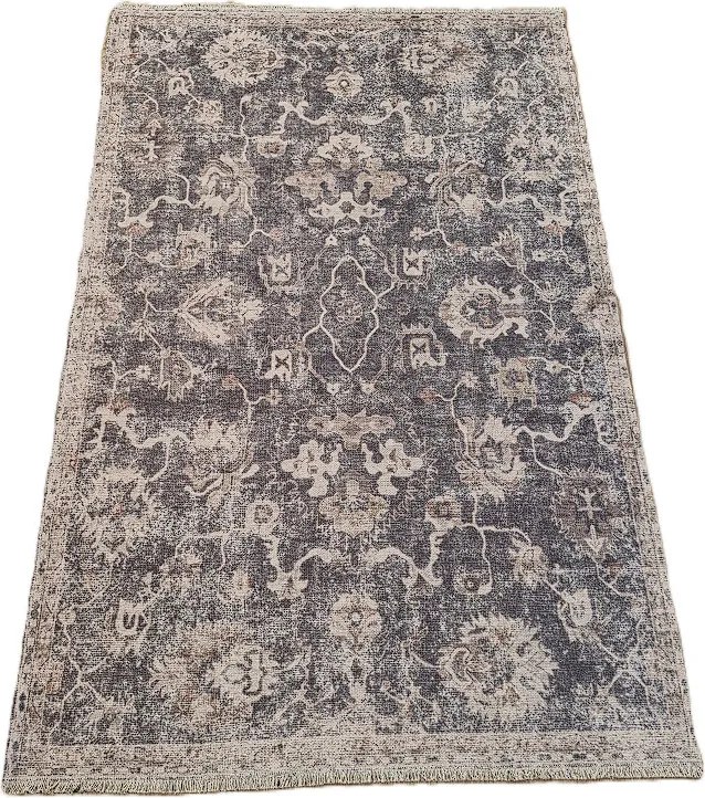 Antracitový orientálny koberec BANCO NEW P1817 ANTRASIT – nízky vlas Rozmer: 60x110 cm