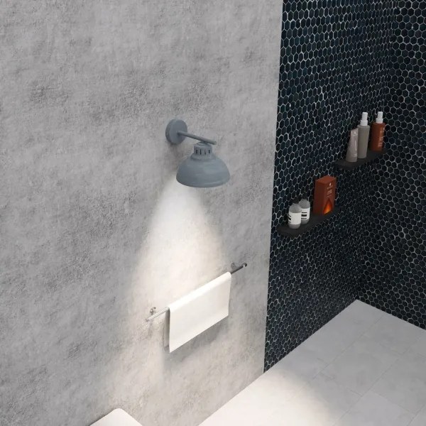 Nástenná lampa SVEN 1xE27/15W/230V šedá