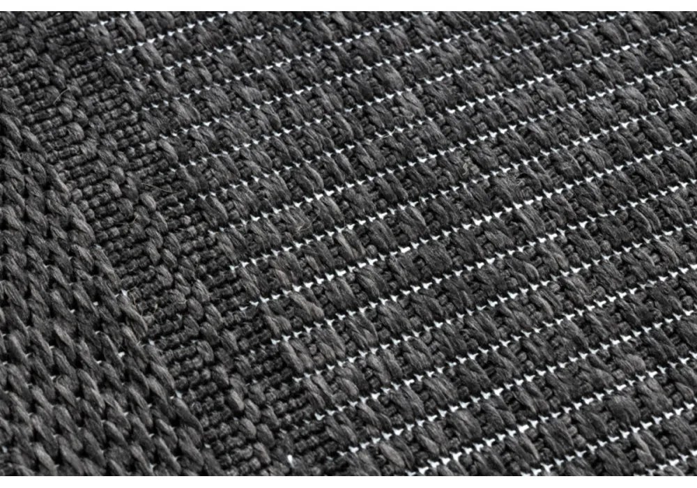 Kusový koberec Duhra čierny atyp 60x250cm