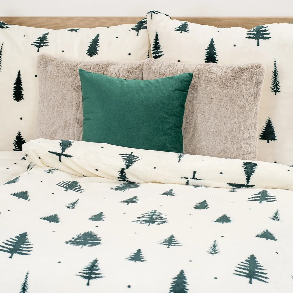 4Home Obliečky mikroflanel Serene Forest, 140 x 220 cm, 70 x 90 cm