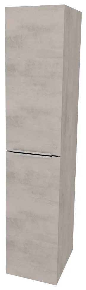 Mereo, Mereo Mailo, kúpeľňová skrinka vysoká 170 cm, chróm madlo, Multidecor, Chromix strieborný, MER-CN594LPACST