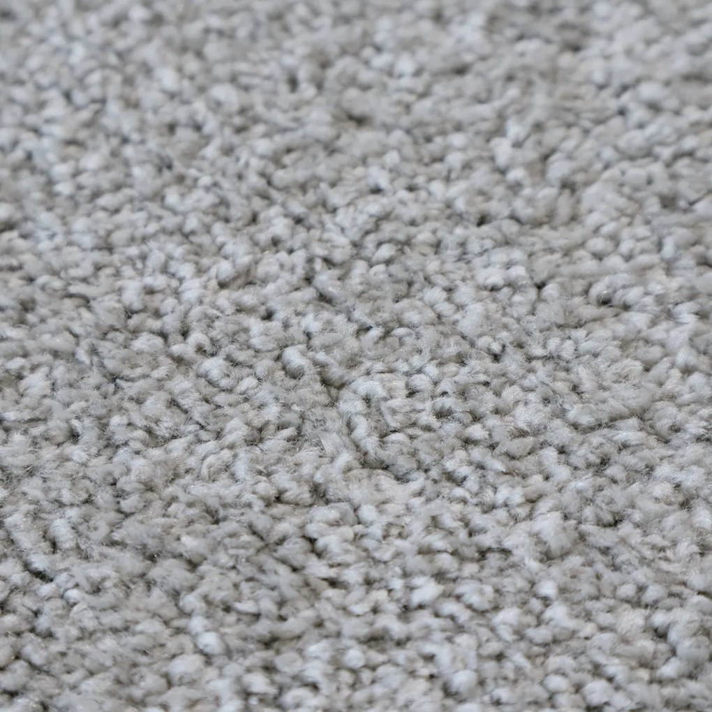 Metrážny koberec Feliz 091, na mieru, šíře 4m, šedá, filc, detská izba, ITC