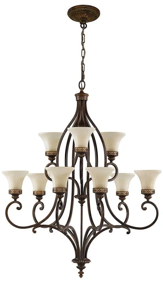 Feiss FE-DRAWING-ROOM9 - Luster na reťazi DRAWING ROOM 9xE27/60W/230V